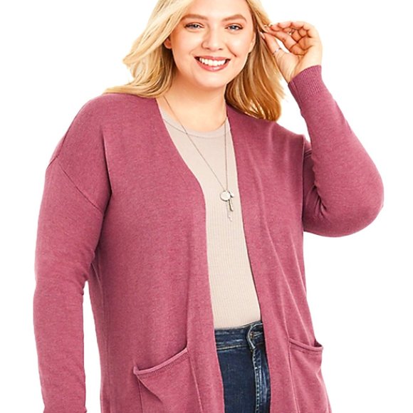 Maurices Blush Pocket Long Sleeve Cardigan - Picture 1 of 1